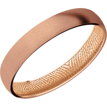 14K Rose Gold + Sand Finish
