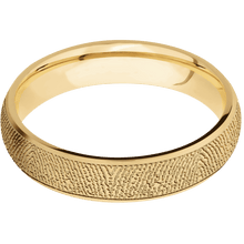 10K Yellow Gold + Satin Finish