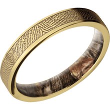 10K Yellow Gold + Satin Finish + King's Woodland