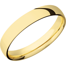 14K Yellow Gold + Polish Finish