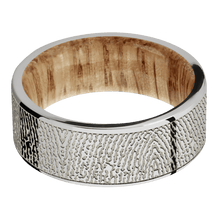 Stainless Steel + Polish Finish + Natural Oak