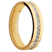 14K Yellow Gold + Polish Finish