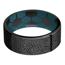 Zirconium + Polish Finish + Ridgeway Blue