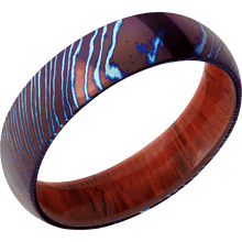 Titanium Damascus + Polish Finish + Padauk