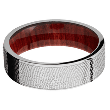 Stainless Steel + Polish Finish + Red Heart