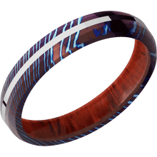 Titanium Damascus + Polish , Polish Finish + Padauk