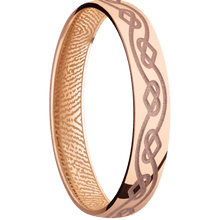 10K Rose Gold + Polish Finish