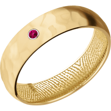 10K Yellow Gold + Rockpolish Finish