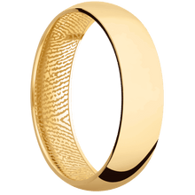14K Yellow Gold + Polish Finish