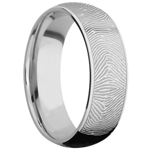 Cobalt Chrome Fingerprint Ring