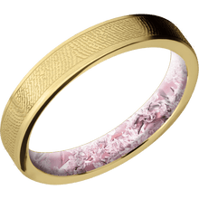 14K Yellow Gold + Satin Finish + King's Pink
