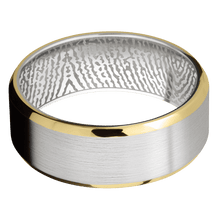 14K White Gold + Satin , Polish Finish