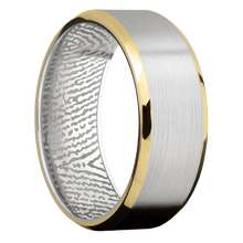 14K White Gold + Satin , Polish Finish