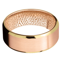 14K Rose Gold + Satin , Polish Finish