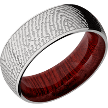 Titanium + Polish Finish + Blood Wood