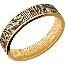 14K Yellow Gold + Satin Finish