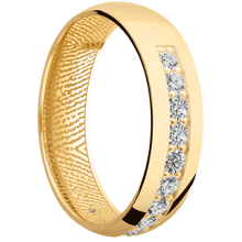 14K Yellow Gold + Polish Finish