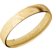 10K Yellow Gold + Hammer Finish
