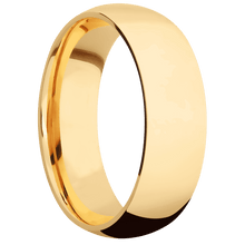 14K Yellow Gold + Polish Finish