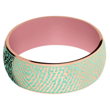 14K Rose Gold + Bead Finish + Bazooka Pink