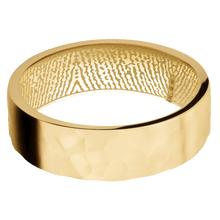 10K Yellow Gold + Rockpolish Finish