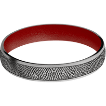 Titanium + Satin Finish + Habanero Red