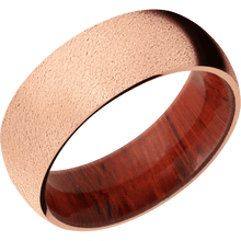 14K Rose Gold + Anglestone Finish + Padauk