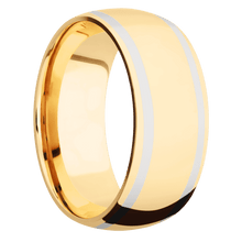 14K Yellow Gold + Polish Finish