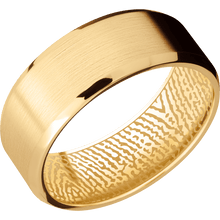14K Yellow Gold + Satin , Polish Finish