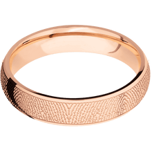 14K Rose Gold + Polish Finish