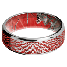 Stainless Steel + Bead , Polish Finish + RealTree APC Red