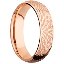14K Rose Gold + Polish Finish