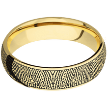 14K Yellow Gold + Polish Finish