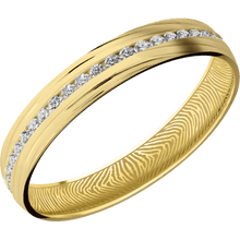 10K Yellow Gold + Treebark3 Finish