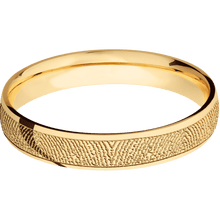 14K Yellow Gold + Polish Finish