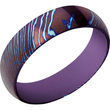 Titanium Damascus + Polish Finish + Wild Purple
