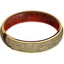 22K Yellow Gold + Polish Finish + Padauk