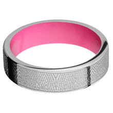 Titanium + Polish Finish + Bright Pink