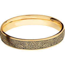 10K Yellow Gold + Satin Finish