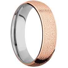 14K Rose Gold + Polish Finish + Titanium