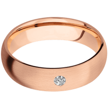 14K Rose Gold + Satin Finish