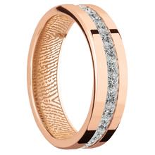 14K Rose Gold + Polish Finish