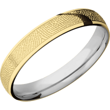 10K Yellow Gold + Polish Finish + Titanium