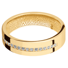 14K Yellow Gold + Polish Finish