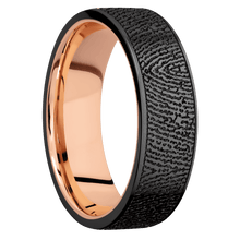 Zirconium + Bead Finish + 10K Rose Gold