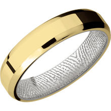 18K Yellow Gold + Polish , Polish Finish + Platinum