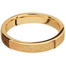 14K Yellow Gold + Polish Finish