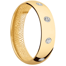 14K Yellow Gold + Polish Finish