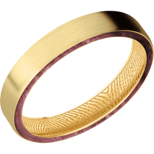 14K Yellow Gold + Satin Finish