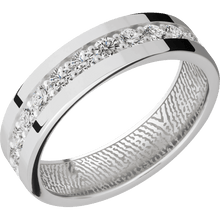 14K White Gold + Polish Finish